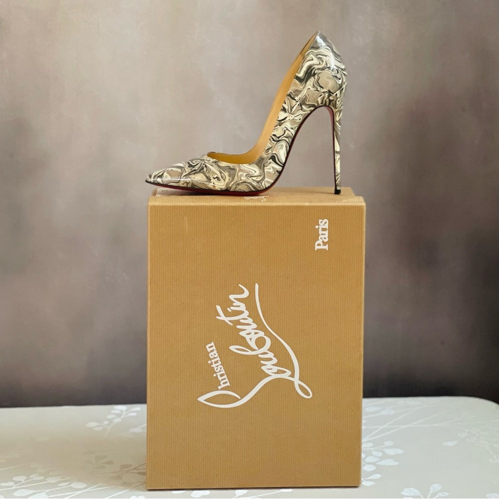 Christian Louboutin So Kate Marble Pumps